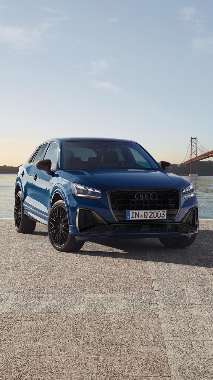 Blue Audi Q2