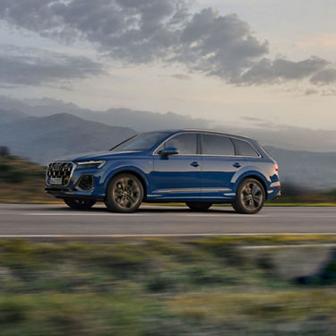Dynamic view of the Audi Q7 SUV