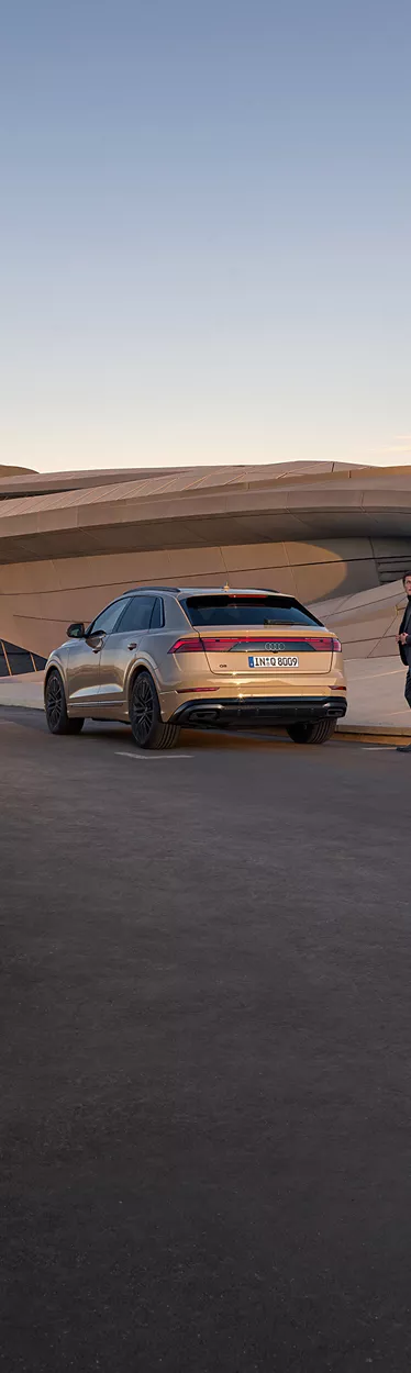 Side and rear view Audi Q8 SUV
