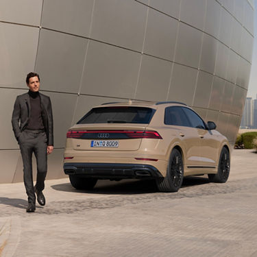 Side and rear view Audi Q8 SUV