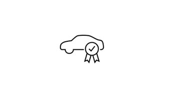 Icon of a half an Audi vehicle + a paper icon
