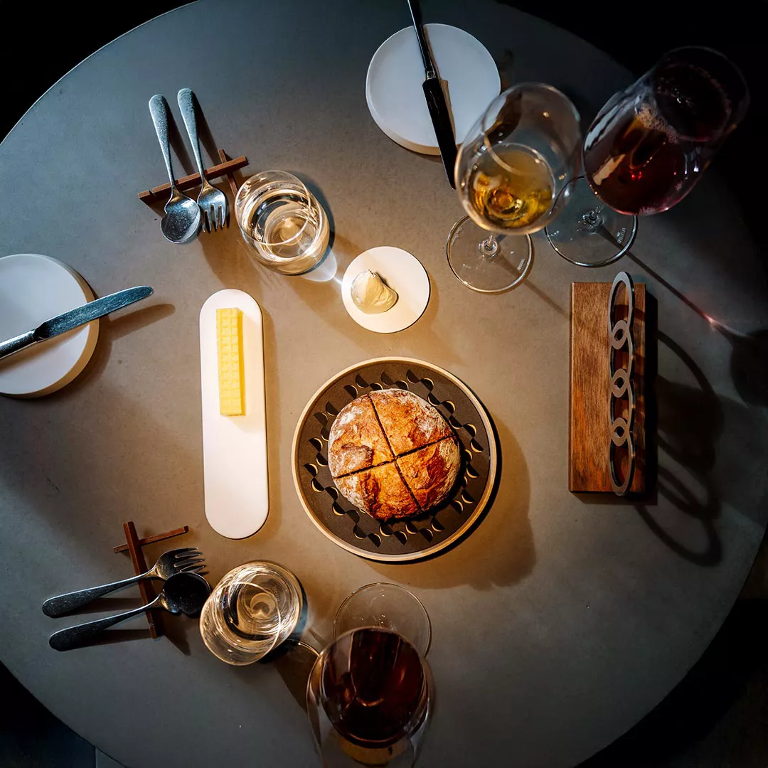 Essen auf Tisch