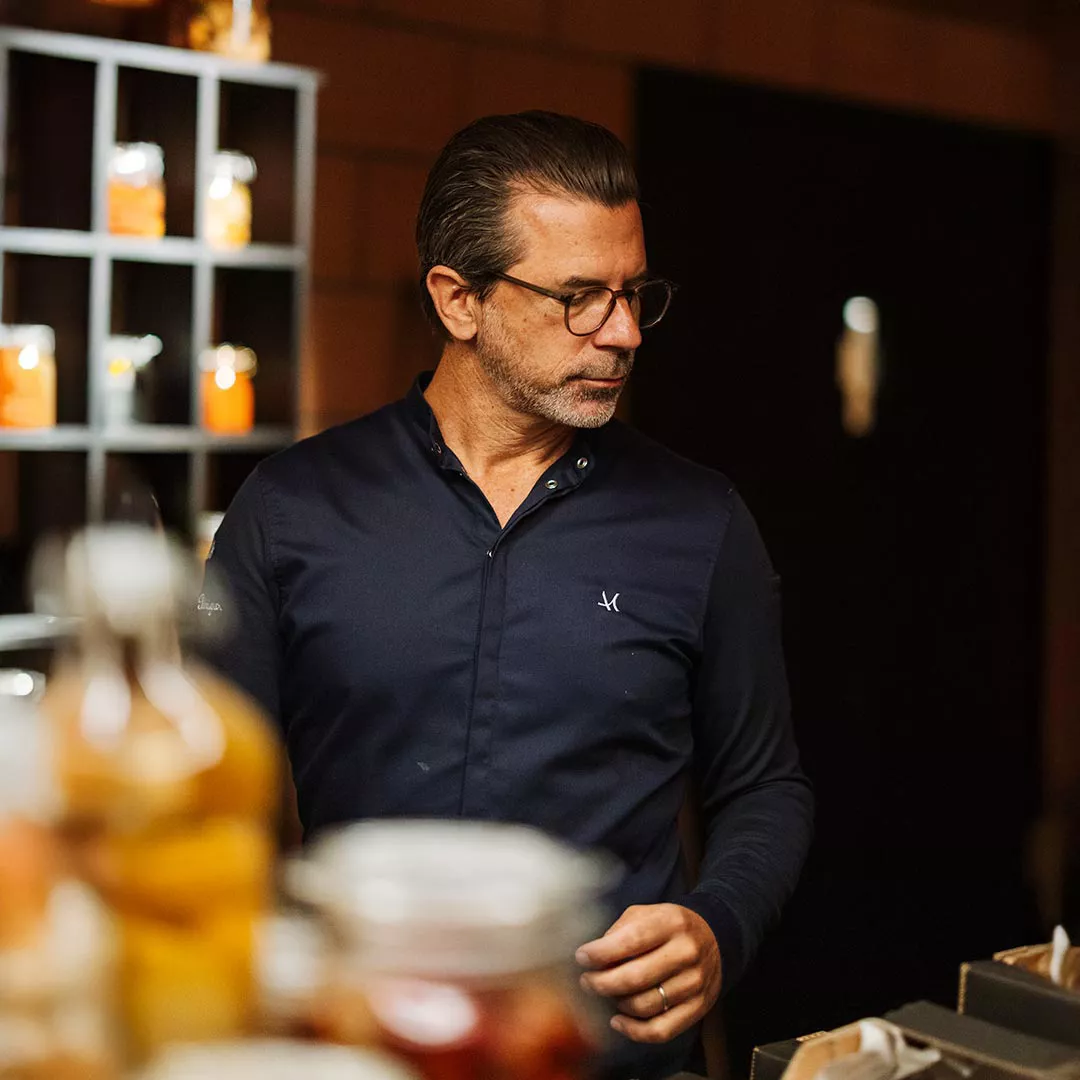 Andreas Caminada in der Küche