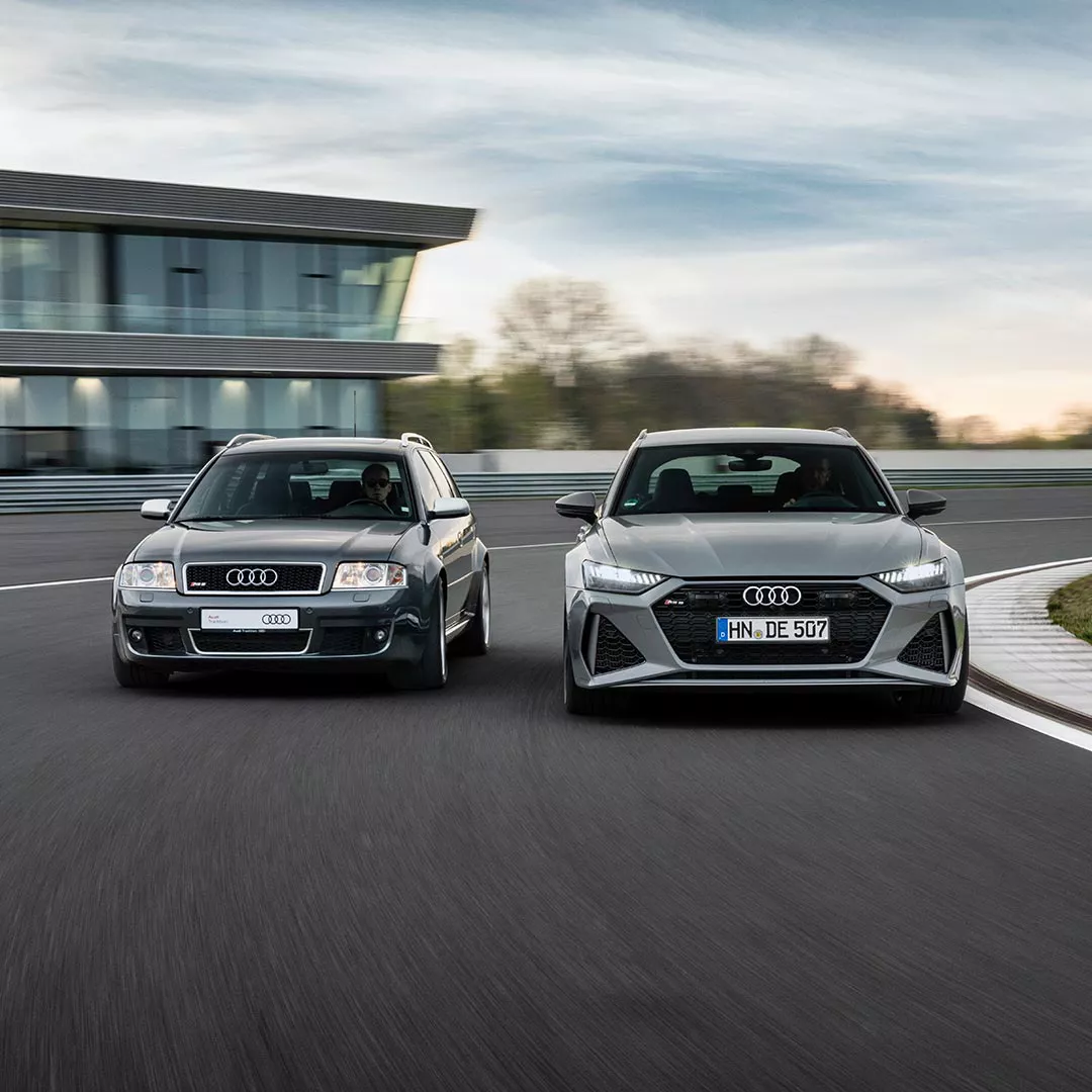 Audi RS 6 Avant 1. Generation (C5) und Audi RS 6 Avant performance (C8)