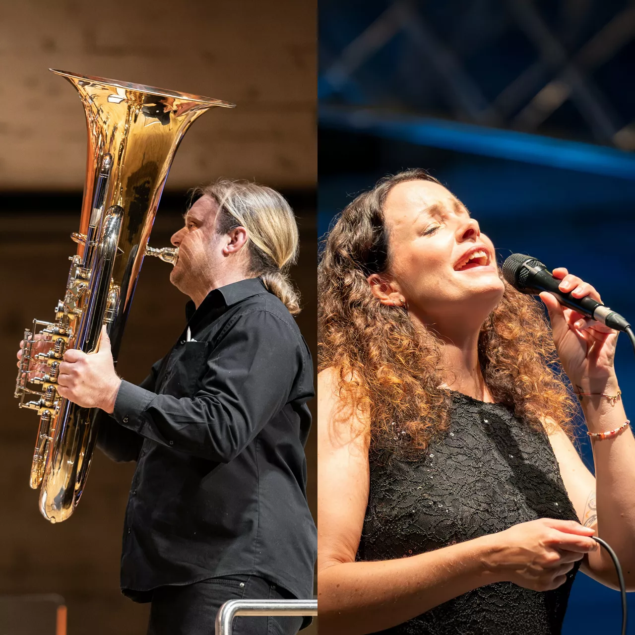 (Bild links) Andreas Hofmeier und (Bild rechts) Christina Jung