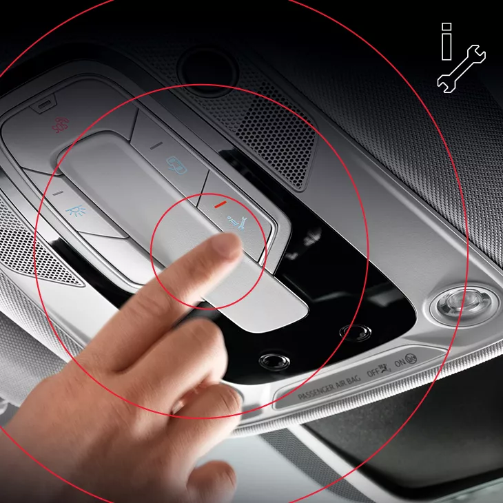 Service-Call-Taste im Audi