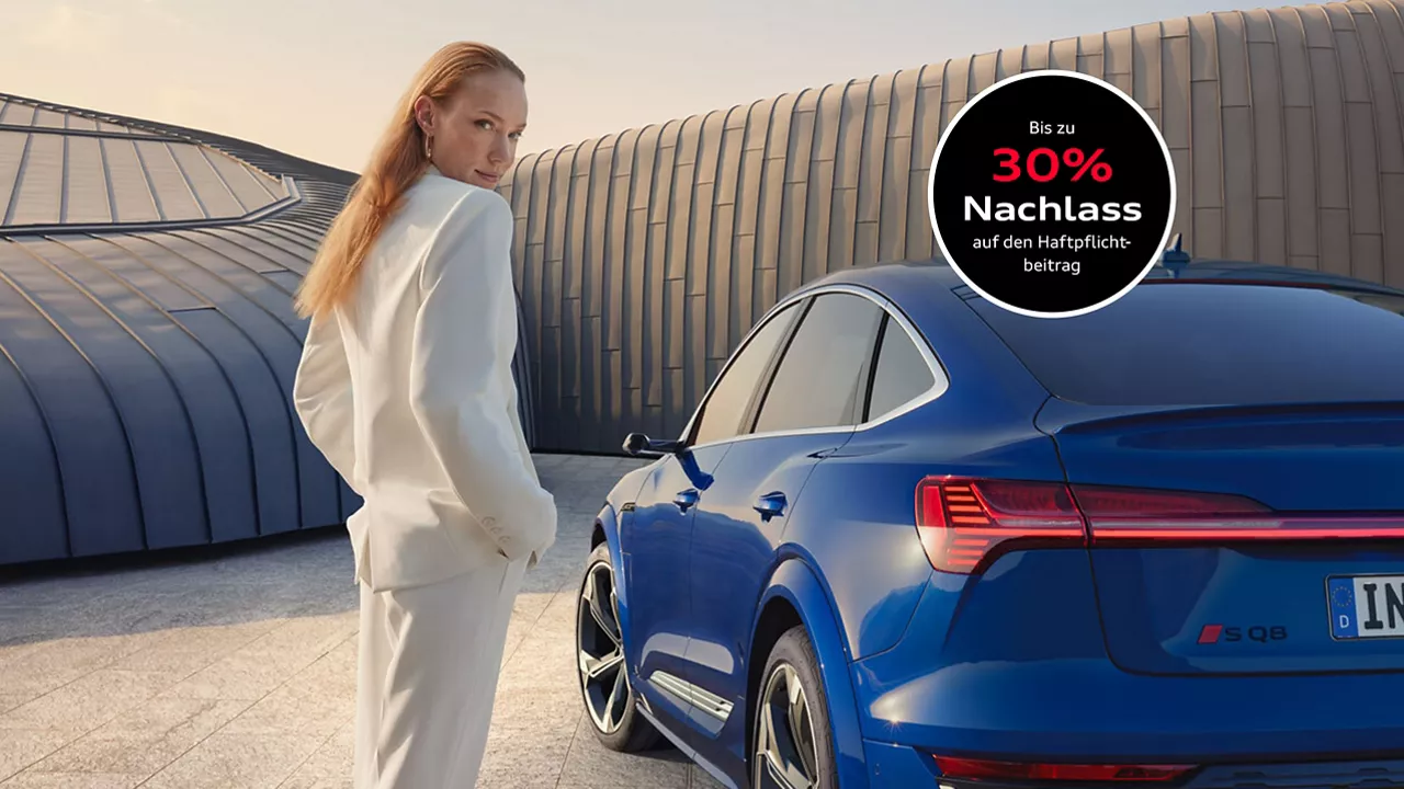 Audi Versicherung mit Störer 
