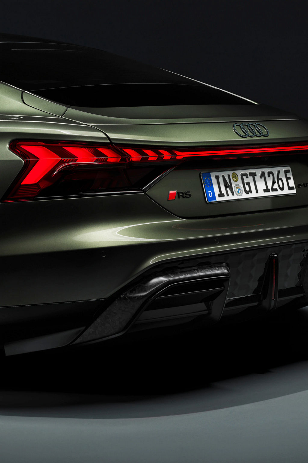Hintenansicht Audi RS e-tron GT performance.