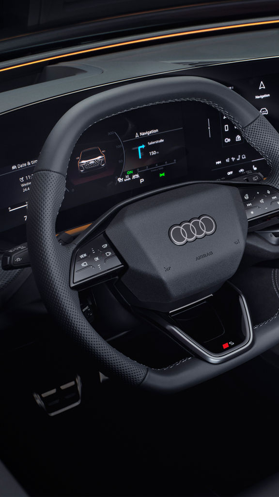 Foto de un coche con hibridación ligera de Audi.