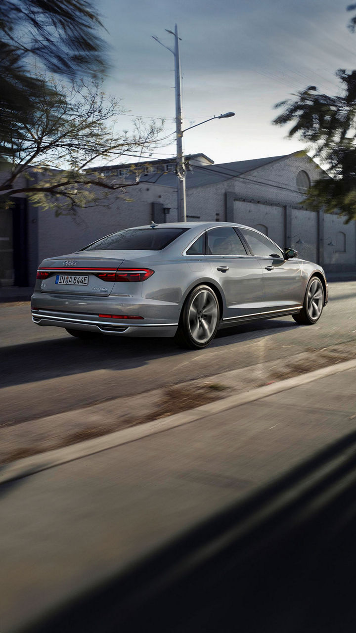 Foto del motor del Audi A8 TFSIe