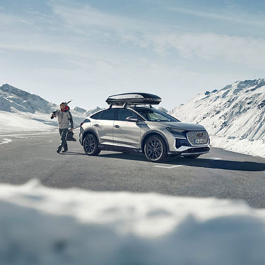 Foto de un baúl portaesquís de Audi.
