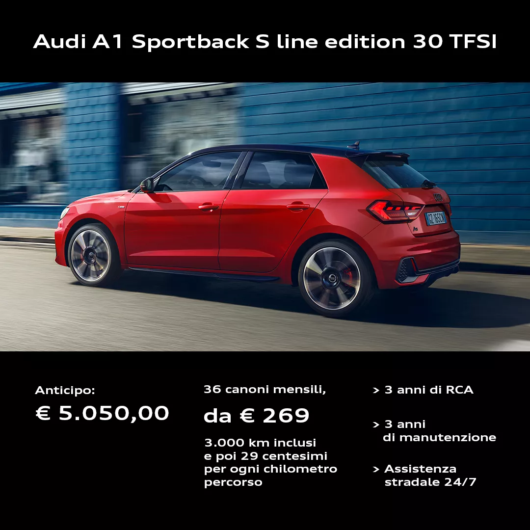 Audi A1 Sportback rossa