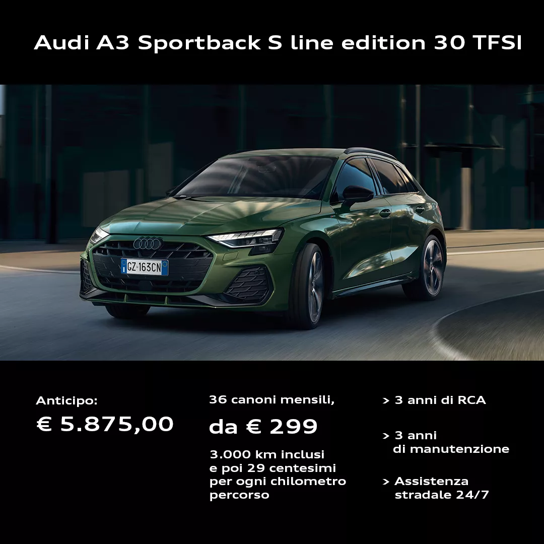 Audi A3 Sportback verde