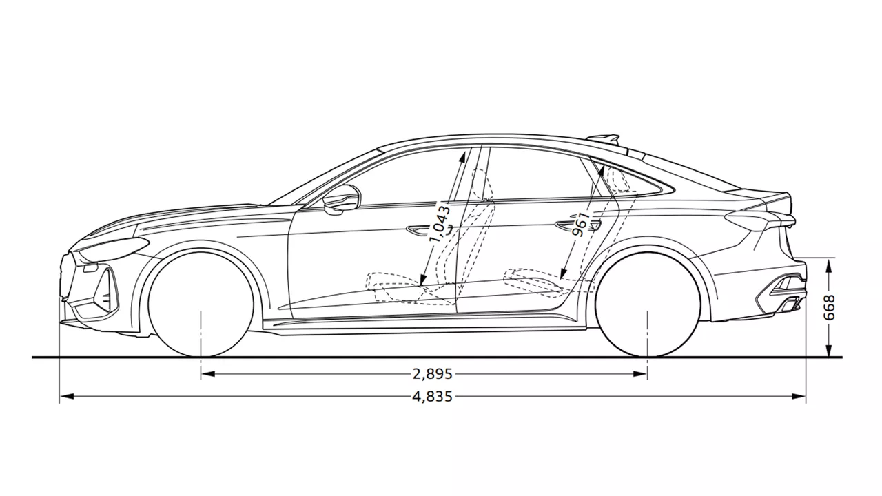 A5 sedan サイド