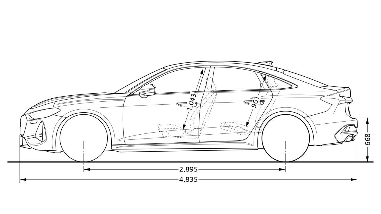 A5 sedan サイド