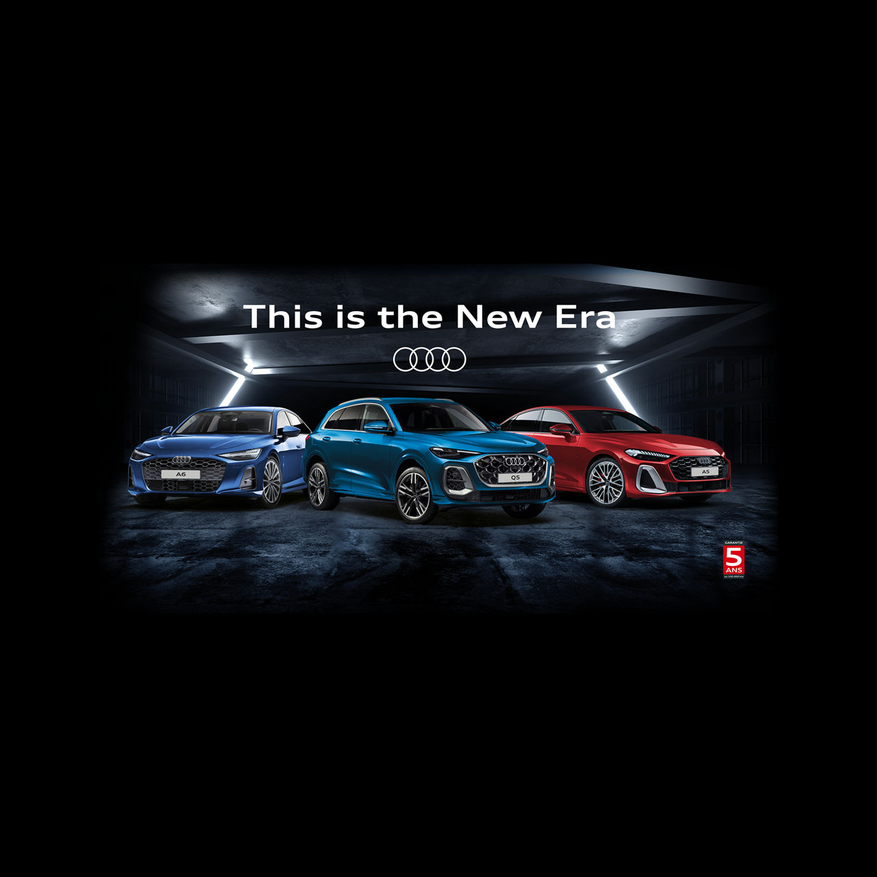 Der neue Q8 vor moderner Architektur.