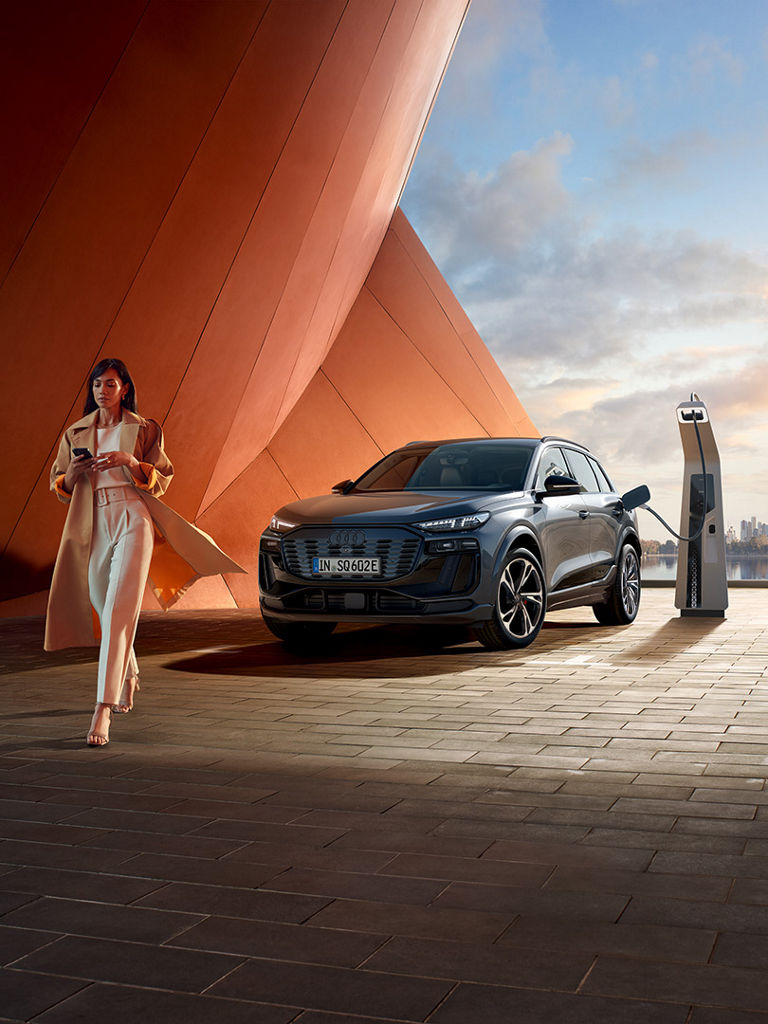 Situación de carga de alta potencia Audi SQ6 SUV e-tron