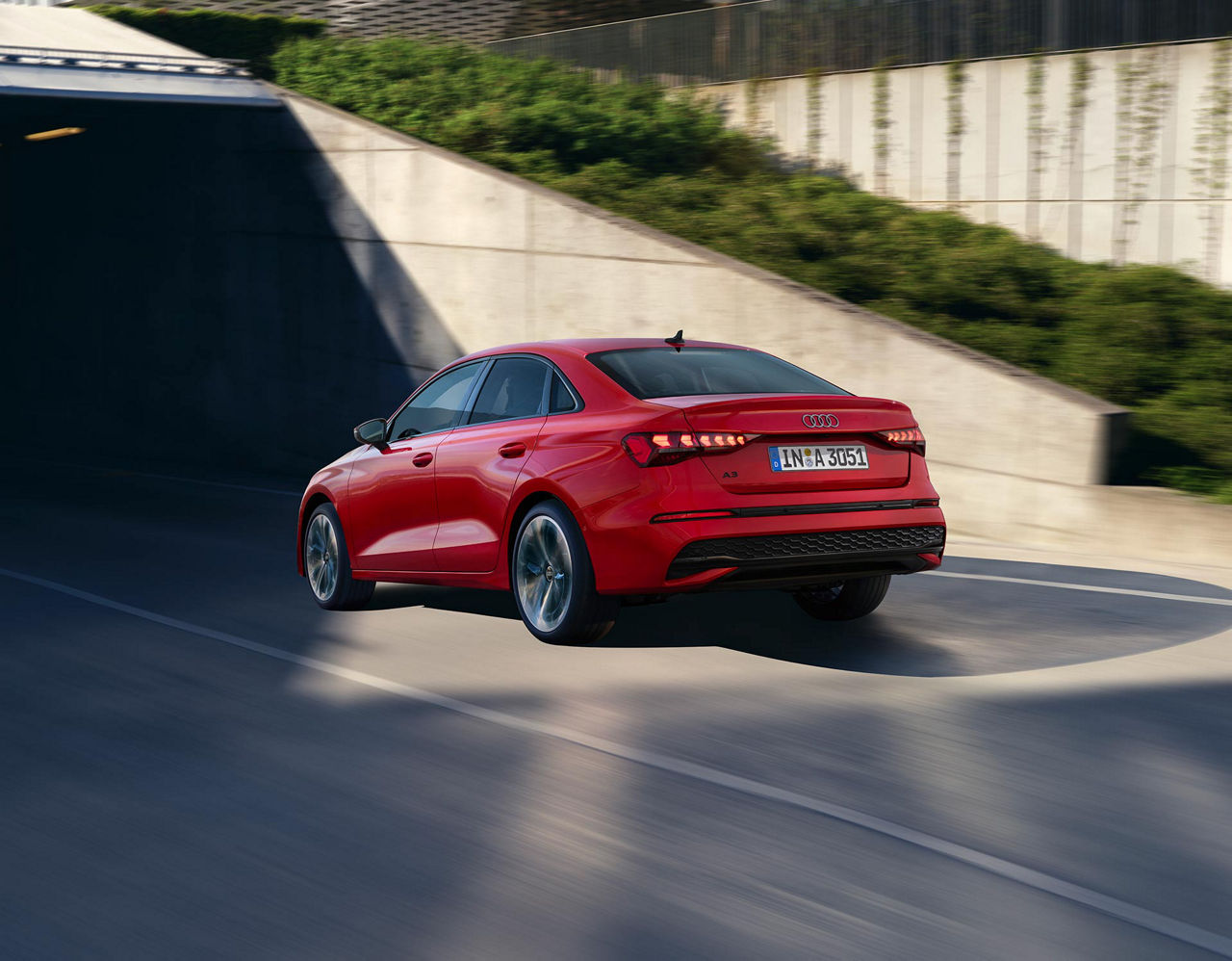 Audi A3 rojo 