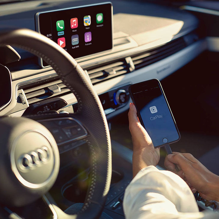Met de Audi smartphone interface gebruikt u telefoonapps via het infotainmentsysteem van uw auto.
