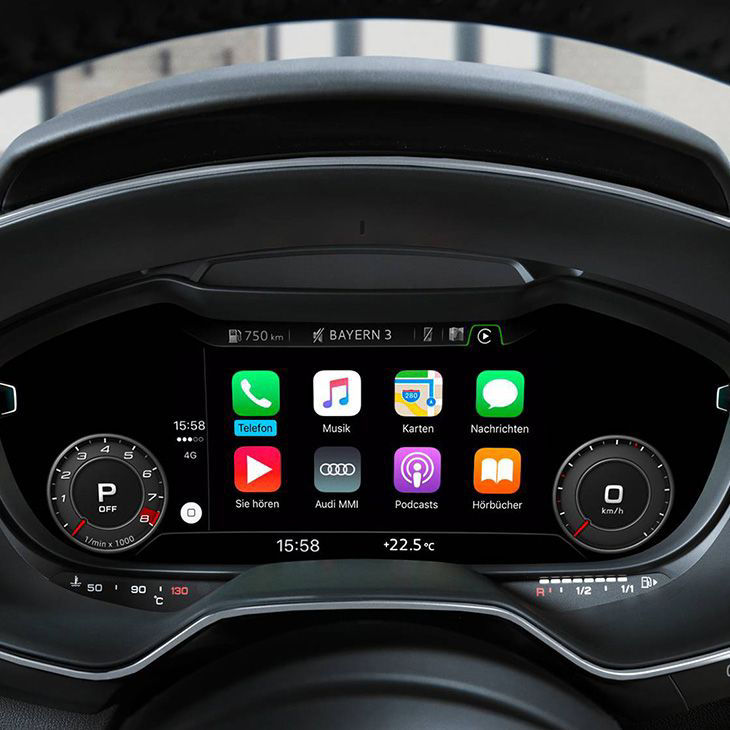Uw smartphone-apps op het MMI-scherm