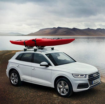 Kayak rack with tilt function
