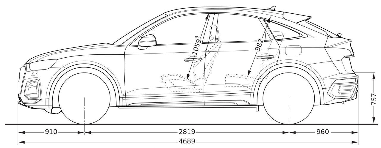 Q5 SB TFSI e från sidan