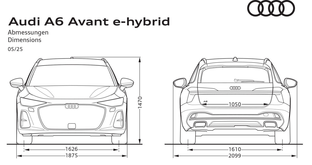 A6 Avant e-hybrid fram och bak