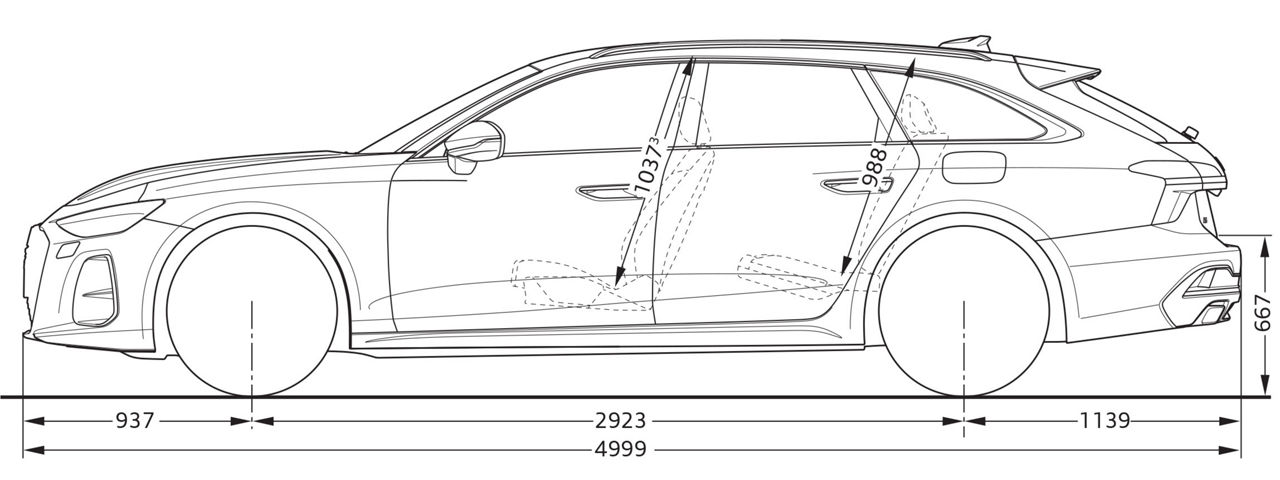 A6 Avant e-hybrid från sidan