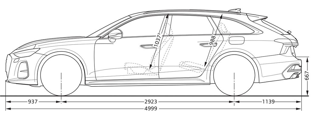 A6 Avant e-hybrid från sidan