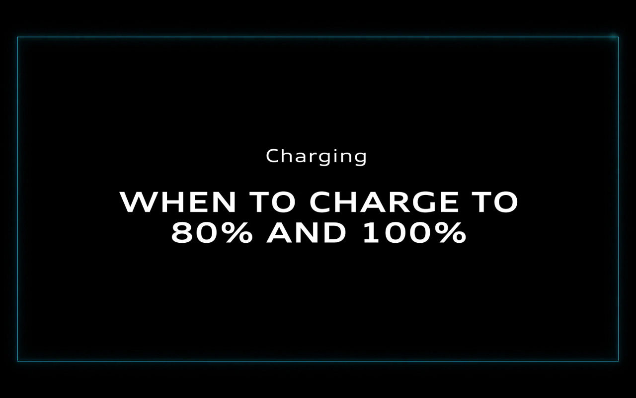 Video that provides information on when to charge to 80% and 100%