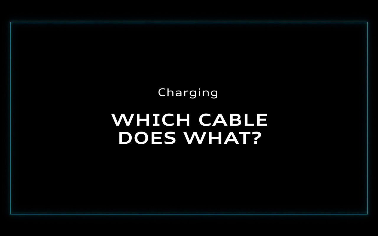 Video that provides information on what cable does what