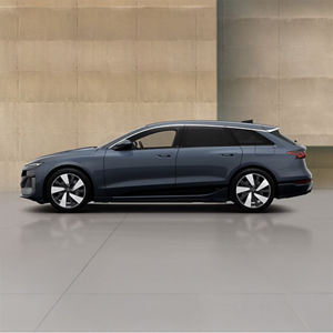 Left side of a charcoal A6 Avant e-tron performance Audi vehicle 