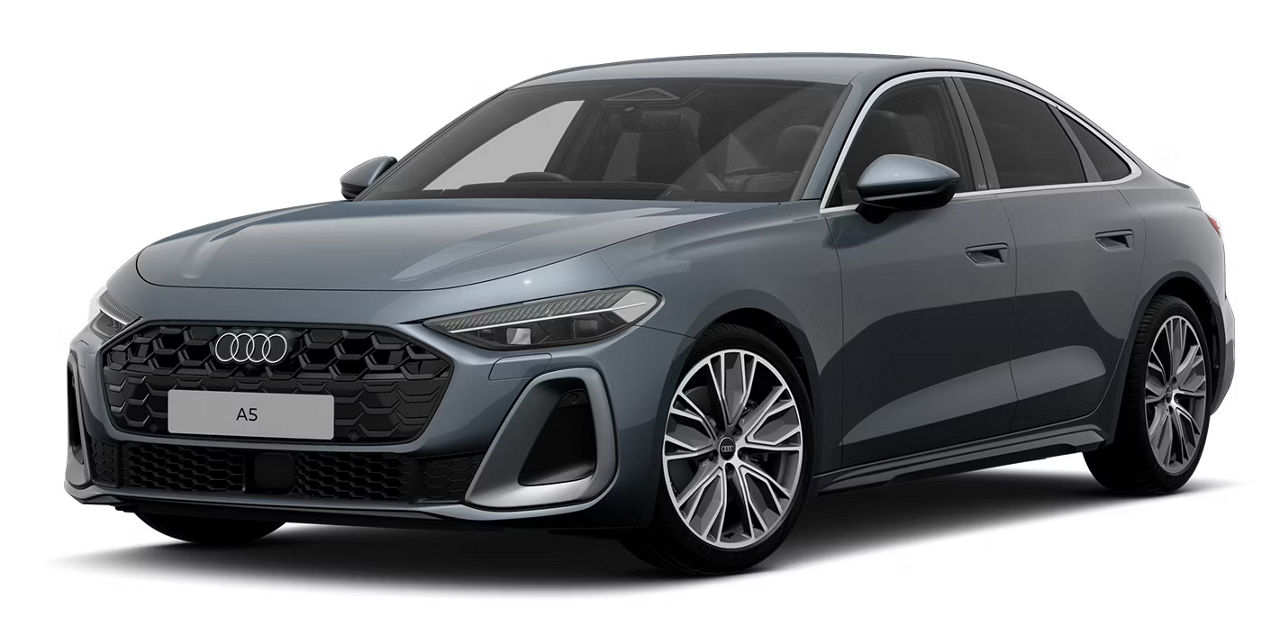 Dark grey Audi A5 Saloon S Line render