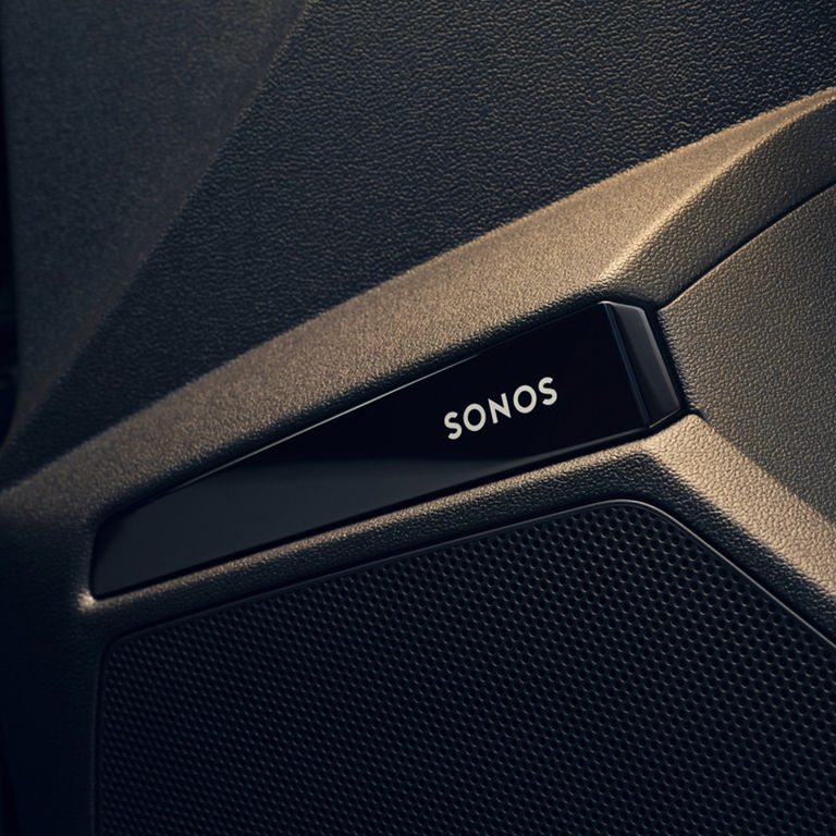 SONOS speaker on door card