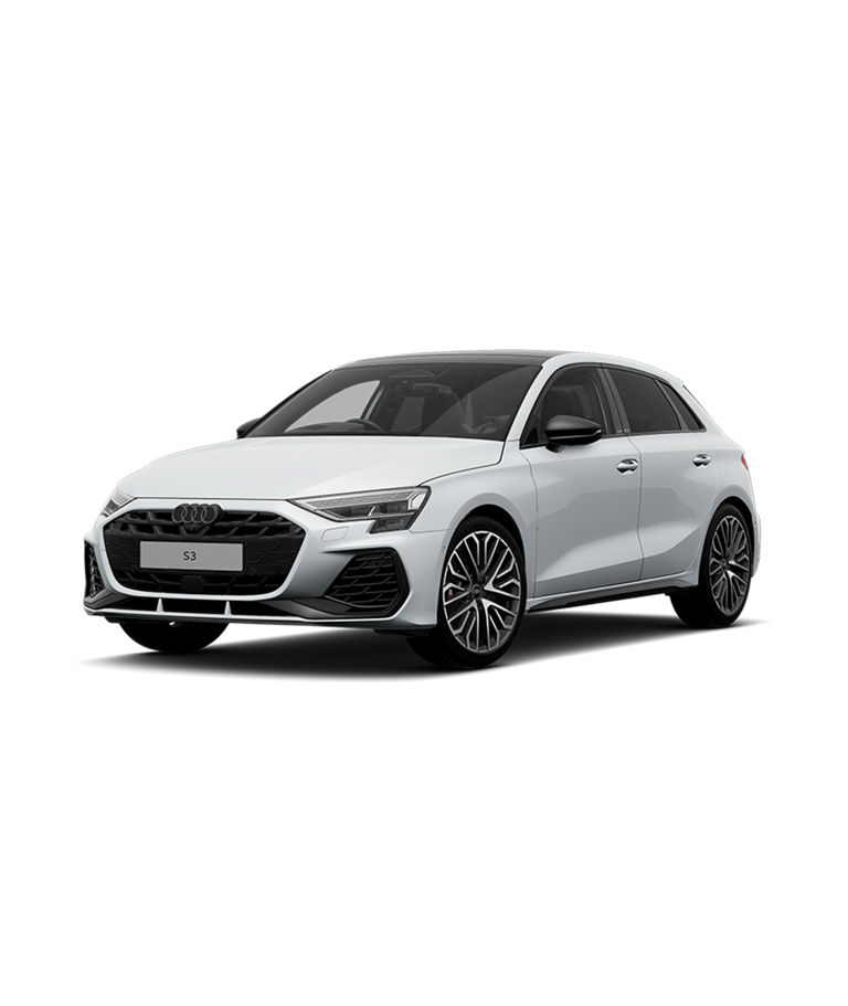 A silver Audi S3 Vorsprung edition