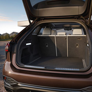 Trunk of a brown Audi car