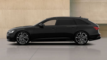 S6 Avant parked beside modern beige building