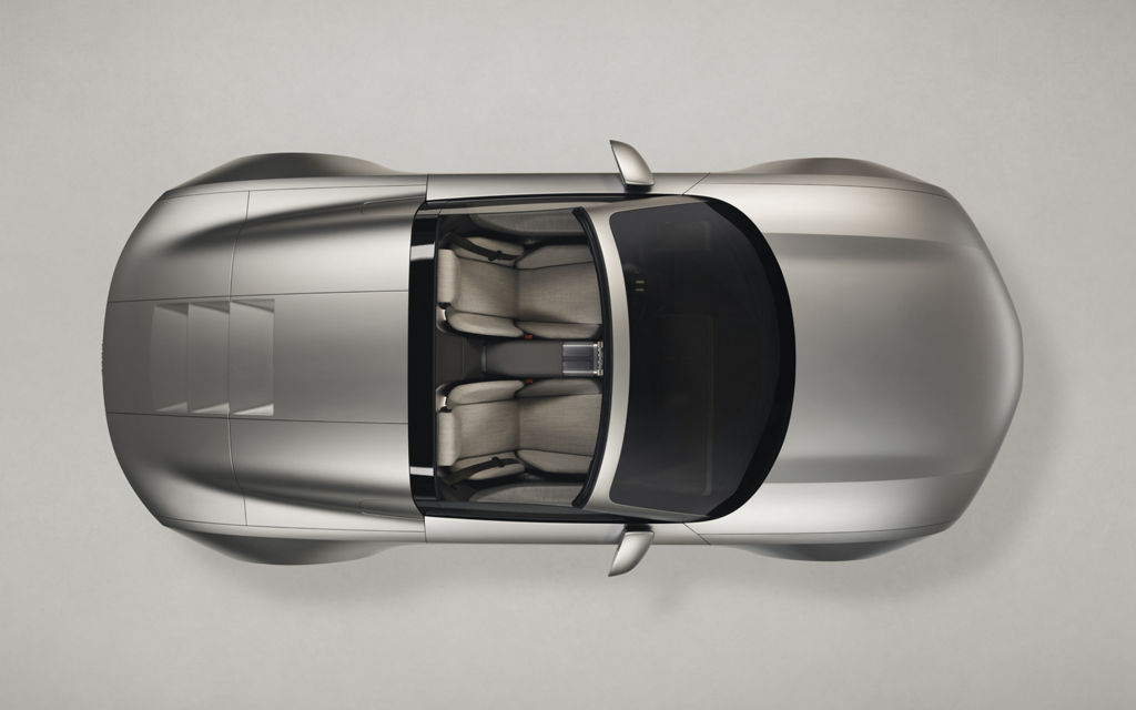 Detaljbilde med Targa-Hardtop på nye Audi Concept C.