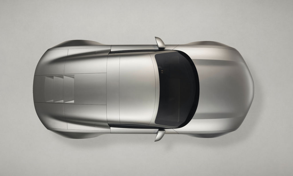 Top view of the Audi Concept C with closed roof.