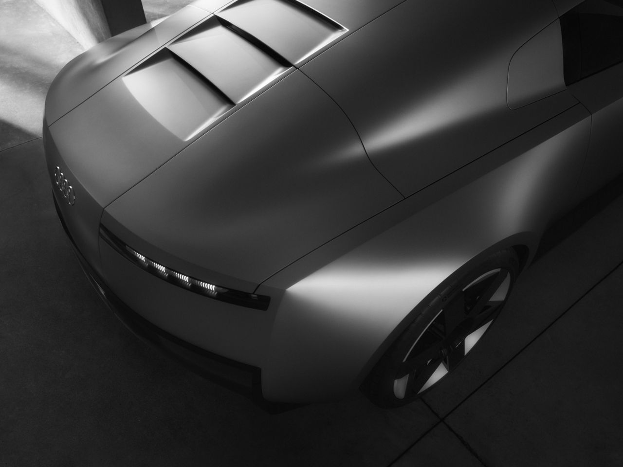 Detail des Hecks des Audi Concept C.