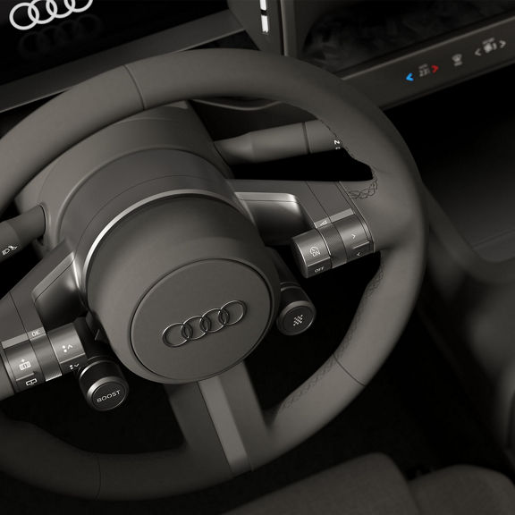 Close up of the Cockpit of the new Audi Concept C.