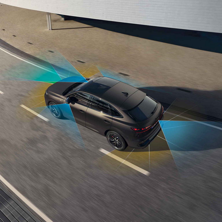 Foto de los sistemas de asistencia del Audi Q3 Sportback.