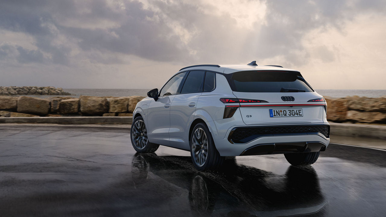 Audi Q3 SUV e-hybrid Heckansicht