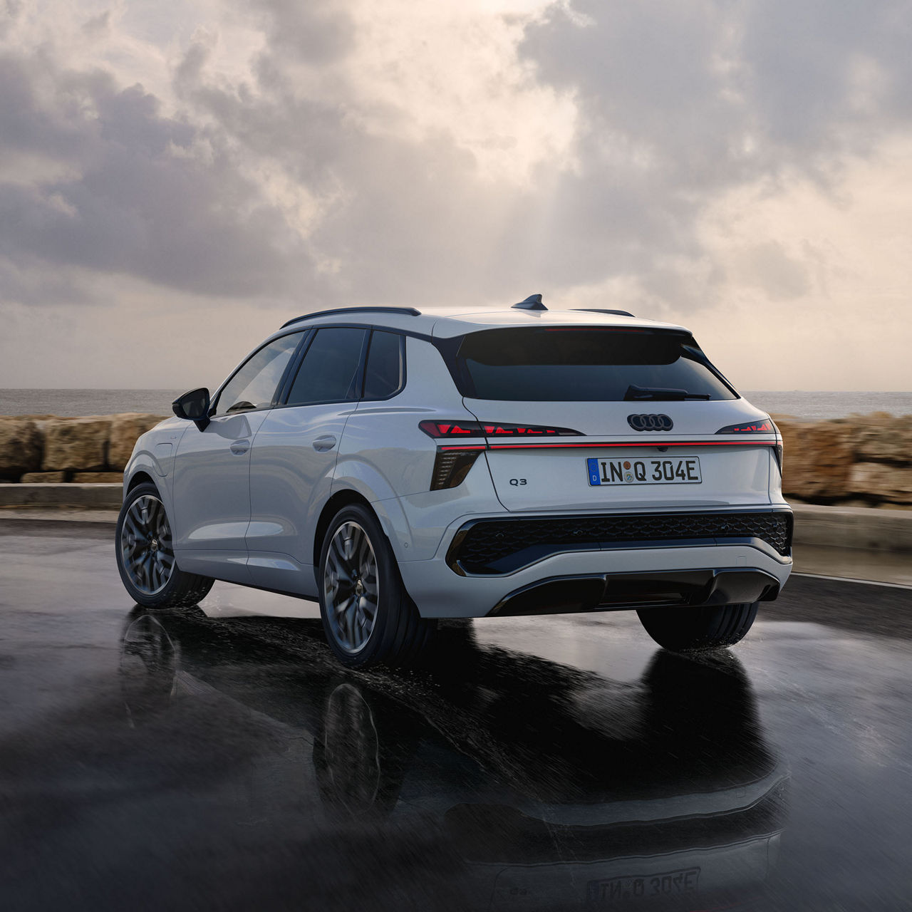 Audi Q3 SUV e-hybrid Heckansicht