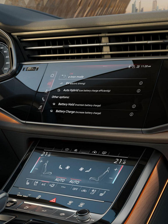 Système MMI de l'Audi Q8 TFSI e