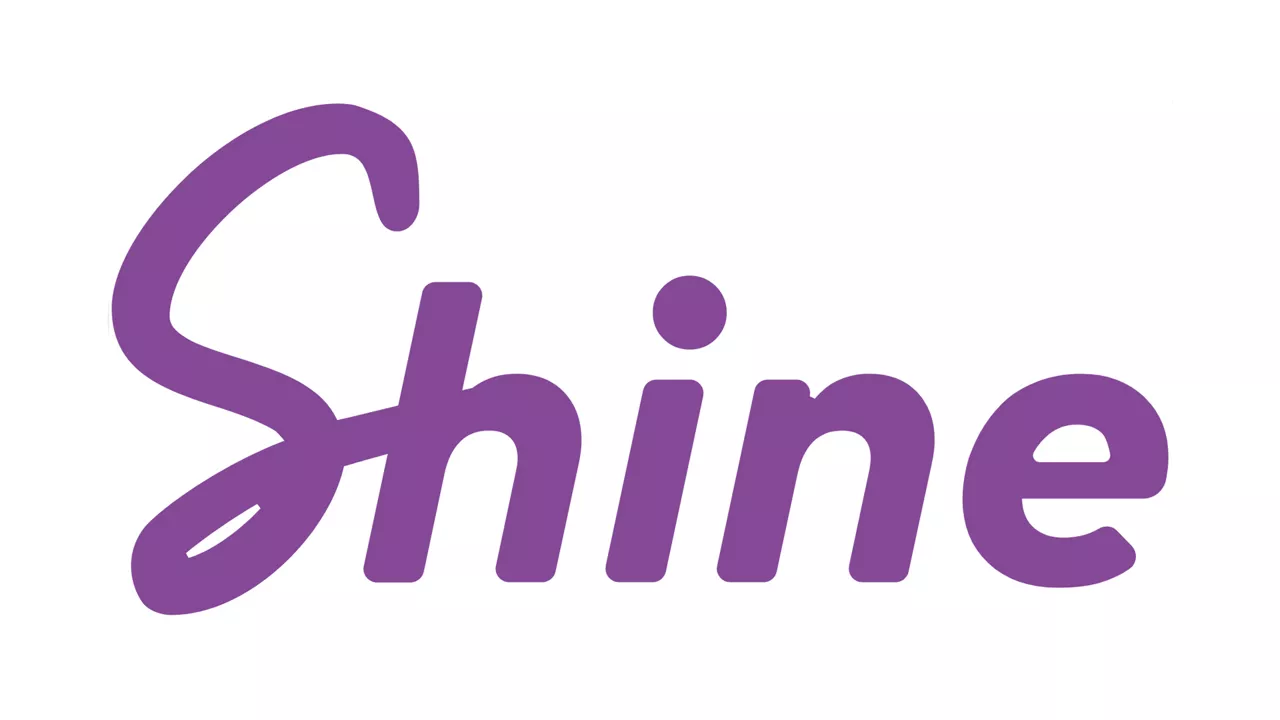 Shine Logo in purple