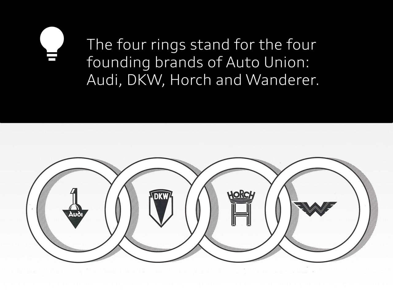 Audi fact August Horch only founded his second company, Audi, because he had to leave his first company after disagreements with the board of directors.