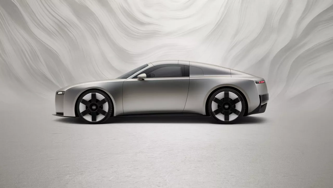 The side view of the new Audi Concept C.