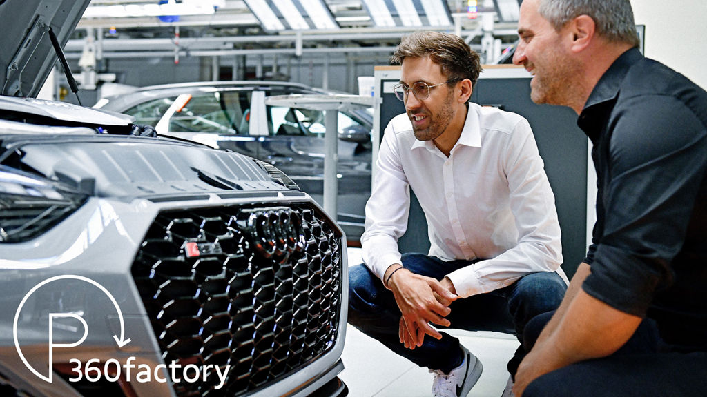 Stefan Keckl and Rüdiger Eck together with an Audi RS 5