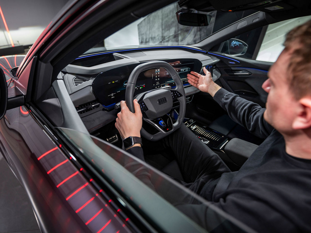 Interieur of the Audi Q6 e tron